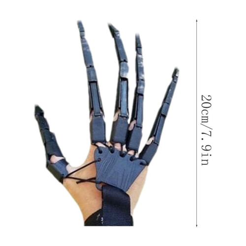 Halloween Articulated Finger Extensions 3D Printed One Size 2