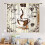 Rustic Coffee Kitchen Curtains Brown Blackout 42x63 Inch 3