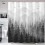 Κουρτίνα ντους Black Misty Forest σε γκρι χρώμα Ombre 72x72 ίντσες 2