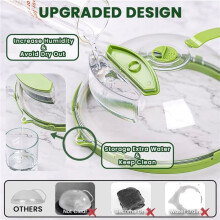 2X Microwave Splatter Cover with Steam Vent and Handle,10 Inch Clear Plate Cover, Essential Kitchen Gadgets