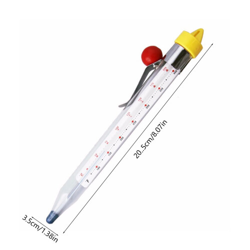 Candy Thermometer Glass Stainless Steel 1 Piece 2