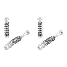 4PCS Car Exhaust Manifold Bolts,M10x1.5mm Exhaust Bolts and Nuts Kit with Springs for Exhaust Gasket