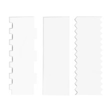 3 Pieces Cake Scrapers Clear Cake Icing Scraper Frosting Buttercream Large Cake Smoother Scraper Cake Stripe
