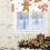 Christmas valance for windows gingerbread man 1 panel 54 x 4