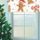 Christmas valance for windows gingerbread man 1 panel 54 x 5