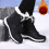 Women's Snow Boots Black Wide Width Size 8 Shearling-Lined 2