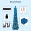 5FT Pop-Up Christmas Tree with LED Lights and Topper 6