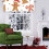 Christmas valance for windows gingerbread man 1 panel 54 x 7