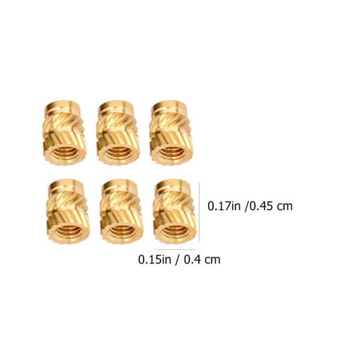 Brass Threaded Insert Nuts Set Heat Resistant 1