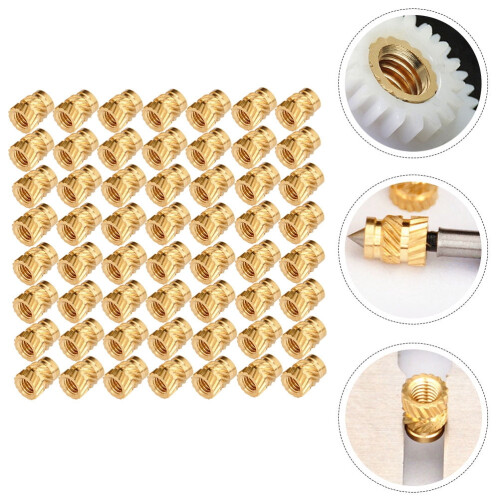 Brass Threaded Insert Nuts Set Heat Resistant 2
