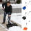 Pá de neve resistente para uso externo, preta. 7