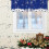 Christmas Snowflake Valance Blue Sparkle 54x18 in 4