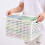 White Plastic Laundry Basket with Silver Handle 2-Bushel 2