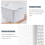 White Plastic Laundry Basket with Silver Handle 2-Bushel 7