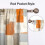 Kitchen Curtain Tiers and Valances Set Orange Beige 5