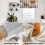 Kitchen Curtain Tiers and Valances Set Orange Beige 2