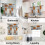 Kitchen Curtain Tiers and Valances Set Orange Beige 3