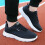Men's Running Sneakers Leather Lace-Up Wide Width Extra 2