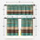 Beige and Orange Abstract Kitchen Curtains Set of 3 2