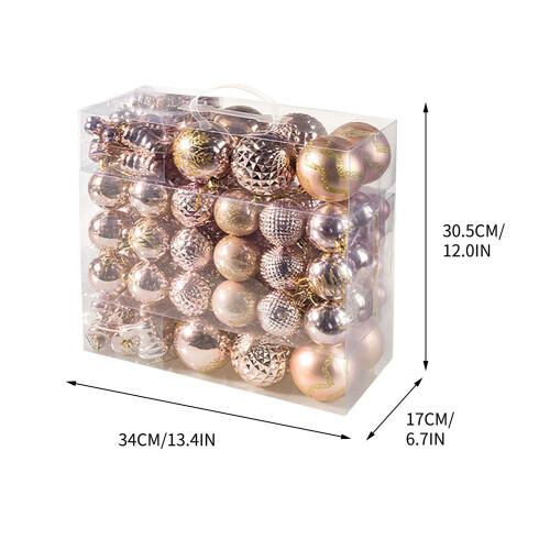 Christmas Balls Blue Silver Electroplated 24PCS 1