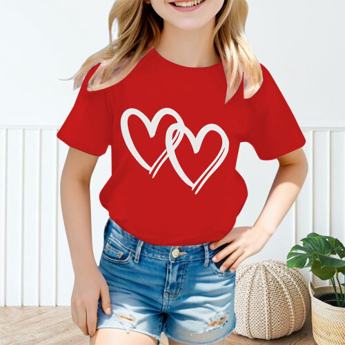 Girls Knot Tunic Top Red Size 120 2