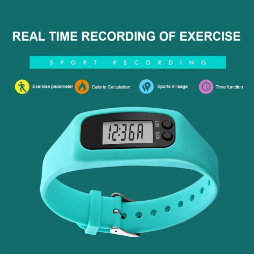 LED Pedometer Bracelet with Calorie Counter and Step Tracker 2