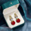 Women's Bow-Shaped Sparkly Huggie Dangle Earrings 2