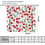 Fruit Berry Curtains Fresh Red Cherry Green Garden Rod 2