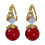 Women's Bow-Shaped Sparkly Huggie Dangle Earrings 6