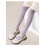Girls Cotton Cable Knit Footed Tights Pack 5