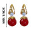 Women's Bow-Shaped Sparkly Huggie Dangle Earrings 7
