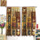 Coffee Theme Curtains Rod Pocket Thermal Drapes 2 Panels 4