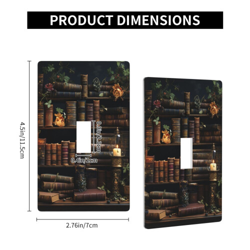 Wall Plate Single Light Switch Cover 1-Gang 1