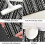 Black Boho Kitchen Rug Set 2 Piece Washable Non-Slip 6