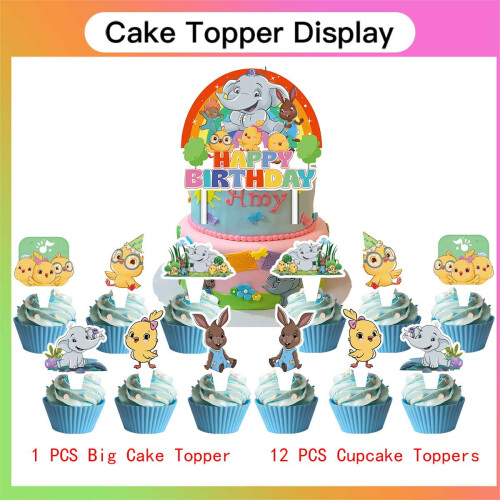 Canticos Cake Topper Cupcake Set Birthday Decoration Kit 2