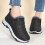 Women's Sheepskin-Lined Snow Boots Black Size 8.5 2