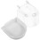 Bird Bath Cage White Plastic for Small Birds 6