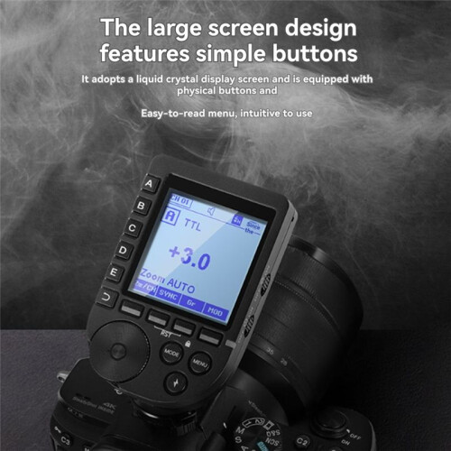 QPRO-F Wireless TTL Flash Trigger for  Cameras High-Speed Sync, Multi-Channel Support, Long-Range Control 2
