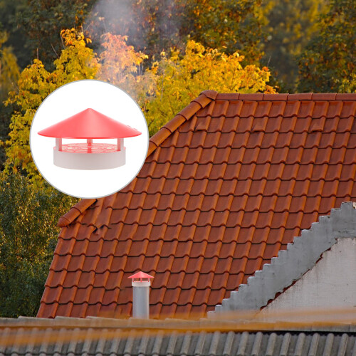 Chimney Cover Round Plastic Rainproof Flue Cap 2