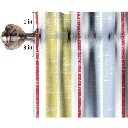 Kitchen Valance Striped Abstract Pastel 54x18 inch 2