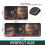 Vintage Wine Kitchen Mat Set 2 pcs Crystal Velvet Black 7