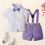 Baby Boy Easter Semi-Formal Outfit with Bowtie and 2