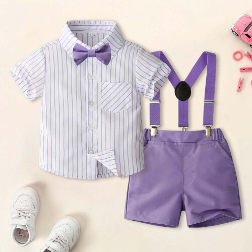 Baby Boy Easter Semi-Formal Outfit with Bowtie and 1
