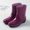 Women's Waterproof Short Rain Boots Slip-On Ankle Rubber 6