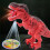 Red Walking Dinosaur Robot Toy with Roaring Sound, LED 2