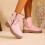 Women's Snow Boots Pink Size 9 8