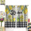 Lemon Farmhouse Kitchen Curtains Rustic Gnome Pattern 3