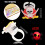 Halloween LED Light-Up Rings for Kids 50 Pcs 2