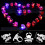Halloween LED Light-Up Rings for Kids 50 Pcs 3