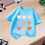 Girls Knot Tunic Top Blue Size 150 3